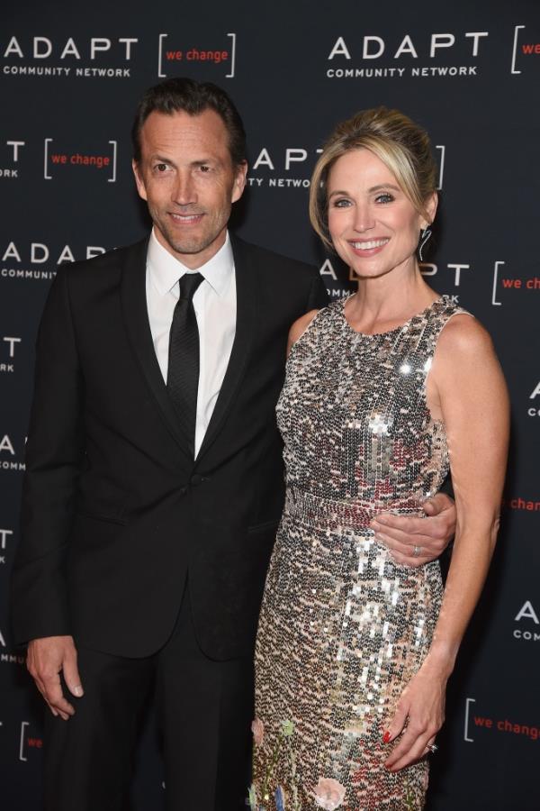 Amy Robach with estranged husband Andrew Shue.